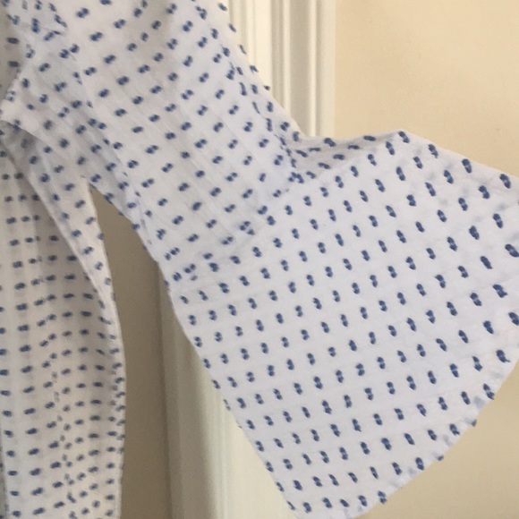 Westbound Polka Dot ruffle top with dolman sleeves - Picture 2 of 8